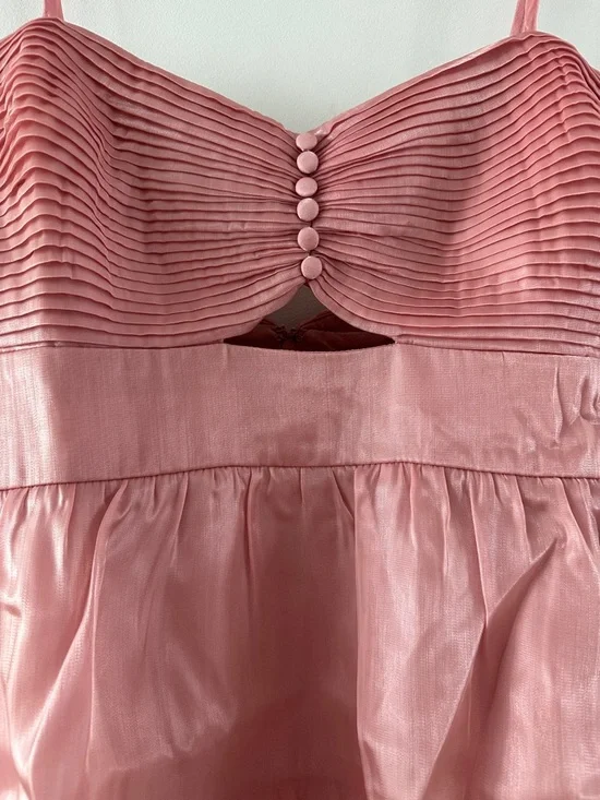 Francesca's Collections Dusty Rose Tiered Spaghetti Strap Dress - Picture 3 of 10